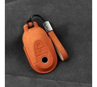 ZFZFC Coque de Clé de Voiture pour Benz S-Class S350L S400L S450L S500L C200 C260 2020-2024, Portable Voiture Clé Protection Étui Telécommande Clé Protecteur Accessoires,Einheitsgröße-A Orange