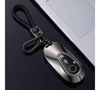 ZFZFC Coque de Clé de Voiture pour Benz S-Class S350L S400L S450L S500L C200 C260 2020-2024, Portable Voiture Clé Protection Étui Telécommande Clé Protecteur Accessoires,Einheitsgröße-D Black