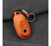 ZFZFC Coque de Clé de Voiture pour Benz S-Class S350L S400L S450L S500L C200 C260 2020-2024, Portable Voiture Clé Protection Étui Telécommande Clé Protecteur Accessoires,Einheitsgröße-B Orange