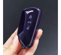 ZFZFC Coque de Clé de Voiture pour VW ID.3 ID.4 / T7 2020 2021 2022 2023 2024 2025, Portable Voiture Clé Protection Étui Telécommande Clé Protecteur Accessoires,Einheitsgröße-C Transparent Purple