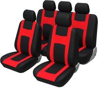 ZFZFC Ensembles de Housses de Siège Voiture pour Mini Countryman One Cooper Cooper S Cooper SE, Auto Sieges Housse de Protection Avant Arrière Confortables Couvre Sieges,D-Red