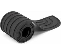 ZFZFC Voiture Protecteur Seuil Coffre pour Fiat 500 500C Acciaio Porta, Caoutchouc Anti-Griffe Protecteur De Pare-Chocs Arrière Trim Accessoires,C-Black