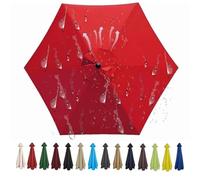 ZGantrix Housse de Rechange pour Parasol 200cm 250cm 270cm 300cm Toile Parasol d'extérieur À 6 Baleines Auvent de Rechange pour Parasol de Terrasse Tissu de Polyester(L59,3.0M 9.8ft/6 Ribs)