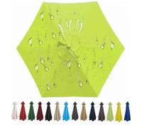 ZGantrix Housse de Rechange pour Parasol 200cm 250cm 270cm 300cm Toile Parasol d'extérieur À 6 Baleines Auvent de Rechange pour Parasol de Terrasse Tissu de Polyester(L55,2.7M 8.8ft/6 Ribs)