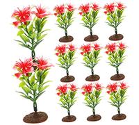 ZGBQHQN 15pcs Mini décorations de Fleurs artificielles pour la Maison en extérieur Fleurs Fleurs Carottes décor Diorama fournit de Fausses Fleurs pour Le Bureau extérieur décor