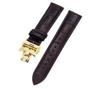 ZGBQHQN 19 mm 20 mm 22 mm Bands de montre à feuilles de vache double face pour viachement VC Watch Strap Constantin pour hommes et femmes Bracelets en cuir de vache