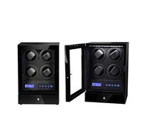 ZGBQHQN Boîte Automatique de la Montre avec des Montres et des Bijoux de Stockage de Rangement de Rangement Détromélect à LED et Un écran Tactile LCD Contrôle