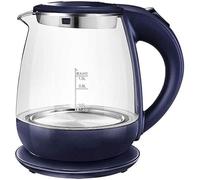 ZGBQHQN Bouilloires pour l'eau bouillante, 1,5 L de température de température Lumière LED, Bouilloire sans Fil, Voiture-Out, 100% BPA Bouilloire pour café, thé, Expresso/Bleu élégant