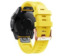 ZGBQHQN Bracelet de montre en Silicone avec boucle en or Rose, pour Fenix 7S 6S 6SPro 5 5s Plus Mk2S, 20mm, EasyFit, à dégagement rapide