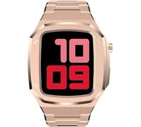 ZGBQHQN Case de montre en acier inoxydable de luxe et kit de modification de bande de montre ， pour 8 7 45 mm SE 6 5 4 44 mm Pièces de remplacement de bande de montre