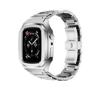 ZGBQHQN Case de montre en acier inoxydable de luxe et kit de modification de bande de montre ， pour 8 7 45 mm SE 6 5 4 44 mm Pièces de remplacement de bande de montre