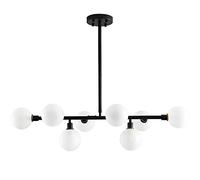 ZGBQHQN Chandelier en Cristal rectangulaire Moderne pour îlot de Cuisine, Luxe linéaire en Cristal éclairé, Plafond Suspendu à LED pour Le Salon de la Salle à Manger, Argent 100x12 cm (39x5 Pouces)