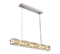 ZGBQHQN Crystal Lustre Luxe linéaire Crystal Lustre Pending Lampe rectangulaire de Plafond LED Moderne