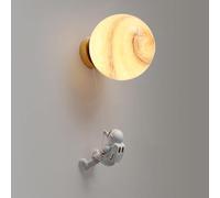 ZGBQHQN E27 Lampe décorative de Chambre pour Enfants Moderne avec Nuance en Verre, adapté au Salon Couloir de Couloir Lampe Murale Simple, C, 20 cm