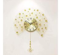 ZGBQHQN Horloge Murale Grande Horloge Murale Salon Moderne de Style européen Horloge créative monteur de Montre Pastorale Pastorale Swing Dorative Wall Charts 60cm * 80cm Art Home Decoration Clock
