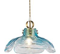 ZGBQHQN Lustres LED, Luxe léger Luxe en Verre d'art Post-Moderne Lustre en Verre Moyen français Baies Baie vitrée baigne Simple Balcon Coucher Coucher lit Lampe Suspendue de la Lampe de Cuisine