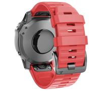 ZGBQHQN Pour Fenix 8 / 6x / 7x Band 26 mm Soft-fit Soft Silicone Watch Band Remplacement pour FENIX 5X / FENIX 5X Plus/FENIX 3 / FENIX 6X PRO/DESCENCE MK2I Smartwatches