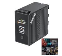 ZGCINE BT-NPF970 Batterie de rechange 70 Wh pour NP-F970 avec charge rapide USB-C PD 36 W, sortie D-Tap régulée, affichage OLED et sortie BP 8,4 V/10 A pour appareils photo, lumières LED et production