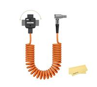 Zgcine DT-LM D-Tap vers LM Câble D’Alimentation Bobiné Mâle 2 Broches pour Appareil Photo Red Arri Et Sony Sélectionné - 60Cm/1.96Ft