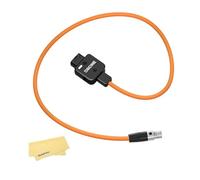 ZGCINE DT-MX D-Tap vers 4-Pin Mini XLR Câble d'Alimentation pour Écrans TVLogic - Rotatif 180°, Indicateur Anti-Inversion, Nylon Tressé 60cm