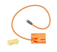 ZGCINE PD-LPE6P Câble de Batterie Factice USB-C PD pour Appareils Photo Canon (R5 II, R6, R5 C,5D Mark II-IV,7D,80D,90D, XC10/15) | Fil Tressé de 60cm | Aucun Problème de Pop-Up