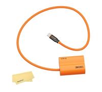 ZGCINE PD-W235 Câble Batterie Dummy USB-C PD vers W235, Câble d'Alimentation pour Fuji X-T5 X-T4 GFX100S X-H2S, Longueur 60cm, Sans Pop-Up (Entrée 9V-12V)