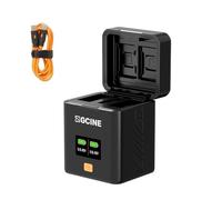 ZGCINE PS-E17 Étui de Charge Double pour Batterie Canon LP-E17 - Chargeur Rapide USB-C PD, Lecteur de Cartes SD/TF/CFE Type-B, Écran OLED 0.96'' | Compatible avec EOS RP R50 R10 M50 M6 Mark II