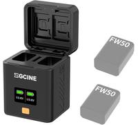 ZGCINE PS-FW50 Dual USB-C Charger Case Box with PD Fast Charging for Sony NP-FW50 Battery,Compatible with Sony a6500,a6300,a6000,a7,a7s,a5100,a5000,a7r,a7 II & More,Not Built-in Battery