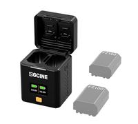 ZGCINE PS-FZ100 Dual USB-C Charger Case Box with PD Fast Charging for Sony NP-FZ100 Battery, Compatible with Sony ZV-E1, FX3, A7 IV, A7S III, A9 II, A6600 & More Cameras, Not Built-in Battery