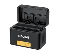 ZGCINE PS-OM1 Boîtier de charge pour caméra d'action Osmo Action 3/4/5 Pro/6/360 6400 mAh avec fonction banque d'alimentation, chargeur rapide double slot, USB-C PD Fast Charge, rangement de cartes TF