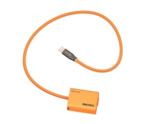 ZGCINE USB-C for Sony NP-FW50 Dummy Battery,60cm Cable, for Sony A6300,ZV-E10,ILCE-QX1,RX10,RX10II,RX10III,RX10IV,A7S,A7SII,A7,A711,A7R,A7RII,A3000,A5000,A5100,A6100,A6400,A6400M,A6400L,A6500,A6000