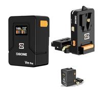 ZGCINE V Mount Battery V99 Pro with VM-VP4 Arca-Swiss Quick-Release V-Mount Plate,6400mAh 94.72Wh with D Tap/Dual USB C/BP/Dual DC Ports/OLED Screen,for Camera, Camcorder,Phone,Monitor,Video Light