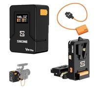 ZGCINE V Mount Battery V99 Pro with VM-VP4 Arca-Swiss Quick-release V-Mount Plate and D-Tap to NP-FZ100 Dummy Battery Cable,for Sony A7III,A7IV,A7RIV,A7C,A1,A9,A6600,A6700,ZV-E1,ZV-E10 II,FX3,FX30 Etc