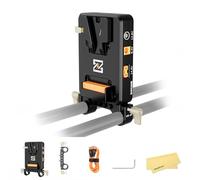 ZGCINE VM-VP2 Kit1 Plaque de Batterie V-Mount, Prend en Charge Les entrées/Sorties USB-C PD, connecteurs Professionnels, Sorties D-Tap et BP pour appareils de Photographie et de vidéo