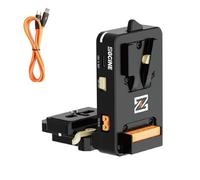 ZGCINE VM-VP4 Platine V-Mount en L pour Sony FX3/FX30/A7S III/IV, Canon R5/R6/R5 II/R6 II, Panasonic GH6/S5 II - Rotative Quick Release, Compatible Arca-Swiss