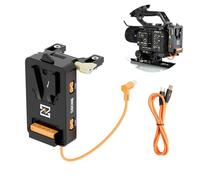 ZGCINE VM-VP5 Plaque de Batterie V Mount pour Sony FX6 - Sortie DC 19.5V, USB-C, D-Tap, Support Rotatif, Hot Swap pour Enregistrement Vidéo sans Interruption