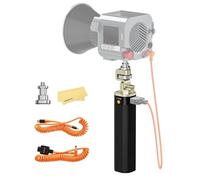 ZGCINE ZG-H90 Pro 95W 6400mAh Poignée d’Alimentation avec goupille de positionnement Arri rebondissante et Support de Rotation à 180° pour Zhiyun G60 X100 Aputure Amaran 60D 60X