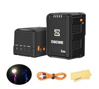 ZGCINE ZG-S200 14,8 V/199,8 Wh Prise en Charge de la Batterie à Monture V D-Tap/BP/Entrée et Sortie, Batterie V-Lock Compatible avec BMPCC 6K Pro/Canon EOS R5C/Sony FX3