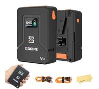 ZGCINE ZG-V50 Mini Batterie Monture V, 50Wh 14.8V 3400mAh, Prise en Charge du Chargeur avec Sortie D-Tap BP USB-C USB-A pour BMPCC 4K 6K Pro, ZCAM, Canon EOS R5C, Sony FX3