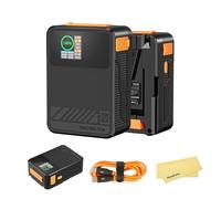 ZGCINE ZG-X50 V2.0 52Wh/14.8V V-Mount Batterie avec écran IPS de 1,3 Pouce pour la détection en Temps réel de l’état de la Batterie, Alimentation de l’Appareil Photo, caméscope, Moniteur