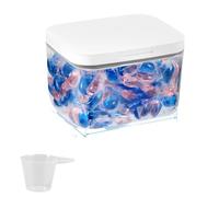 ZGCrumphant Conteneur pour capsules de lessive Boîte de rangement for dosettes lessive avec dosette for en poudre(COLOR 1-2.8L)