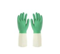 ZGCrumphant Gants de ménage Gants de nettoyage cuisine durables en caoutchouc imperméables, gants sécurité for la maison, longs vaisselle Latex(Green,M)