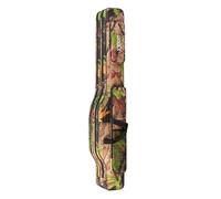 ZGCrumphant Sac pour Cannes à pêche Sac de pêche en mer Pliable à Double Couche 1.3m/1.5m, Grand Ventre, Kit d'outils Stockage Plein air, Sac Canne épaule(Big Tree 1.3cm)