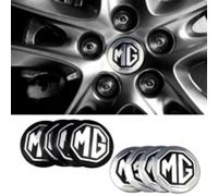 ZGCYK 4 Pièces Voiture Cache-moyeux Autocollant pour MG EZS HS MG Mulan MG One MG3 MG5 MG6 MG7 56MM Car Hub Center Cap Wheel Covers Pneus et Jantes Stickers Accessoires,Silverstyle