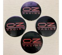 ZGCYK 4 Pièces Voiture Cache-moyeux Autocollant pour OZ 55MM Car Hub Center Cap Wheel Covers Pneus et Jantes Stickers Accessoires,Blackstyle