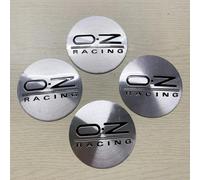ZGCYK 4 Pièces Voiture Cache-moyeux Autocollant pour OZ 62MM Car Hub Center Cap Wheel Covers Pneus et Jantes Stickers Accessoires,Silverstyle