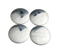 ZGCYK 4 Pièces Voiture Cache-moyeux Autocollant pour Peugeot 206CC 207CC 3008 307CC 307SW 56MM Car Hub Center Cap Wheel Covers Pneus et Jantes Stickers Accessoires,Silverstyle