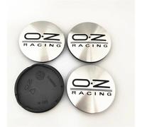 ZGCYK 4 Pièces Voiture Cache-moyeux pour OZ Racing M595 O.Z 62MM Car Hub Center Cap Wheel Covers Pneus et Jantes Stickers Accessoires,SilverBlack