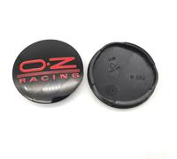 ZGCYK 4 Pièces Voiture Cache-moyeux pour OZ Racing M595 O.Z 62MM Car Hub Center Cap Wheel Covers Pneus et Jantes Stickers Accessoires,BlackRed