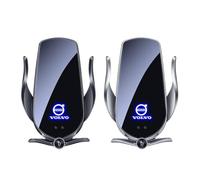 ZGCYK Support Telephone Voiture Induction pour Volvo S60/V60 2020 2021 2022 2023 2024 Car Wireless Charger Chargeur Fast Charging Accessoires,Blackstyle